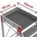 SY-T | Escalera con plataforma y cuatro ruedas