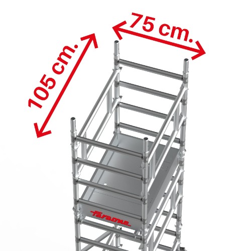 TOP SYSTEM 75x105 cm | Andamio individual
