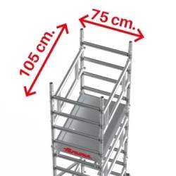 TOP SYSTEM 75x105 cm | Andamio individual