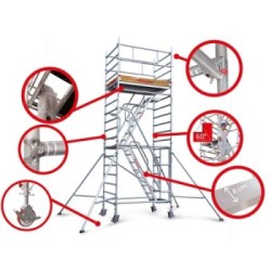 TOP SYSTEM 135x180 CON ESCALERAS | Andamio con escalera interna