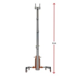 HW-BIGEL | Elevador eléctrico de materiales en aluminio. H máx. hasta 6 m. Capacidad máx. hasta 300 kg.