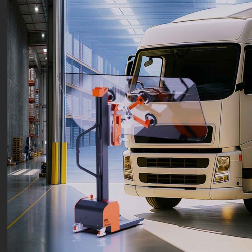HW-COMPACT-V | Elevador eléctrico para vidrio o paneles. H máx. 2,29 m. Capacidad máx. 100 kg