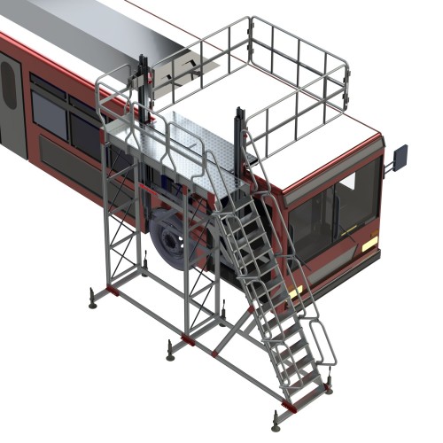 TSA-S45 | Opcional peldaño de 24 cm con 45º de inclinación para TSA-S