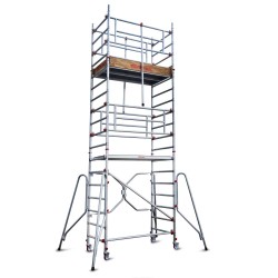 RAPIDO SUPER 180 | Andamio plegable con ruedas y plataforma 100x180cm.