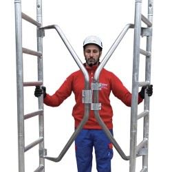 RAPIDO SUPER 180 | Andamio plegable con ruedas y plataforma 100x180cm.