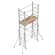 RAPIDO 140 | Andamio de aluminio plegable con ruedas y plataforma de 140x60 cm.