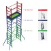 RAPIDO 140 | Andamio de aluminio plegable con ruedas y plataforma de 140x60 cm.