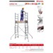 RAPIDO 140 | Andamio de aluminio plegable con ruedas y plataforma de 140x60 cm.