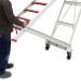 ALFI | Escalera con plataforma y barandilla de seguridad de fibra de vidrio