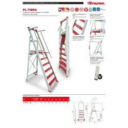 Escalera de fibra de vidrio PL-FIBRA Faraone | Plataforma aislante profesional
