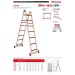 2TFVT | Escalera de doble subida de fibra de vidrio