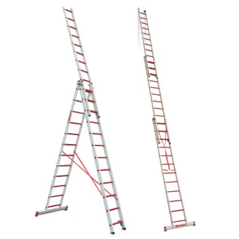 Escalera multiuso 3TFV fibra de vidrio Faraone | Aislante profesional