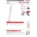 2TFVE | Escalera extensible de 2 tramos de fibra de vidrio