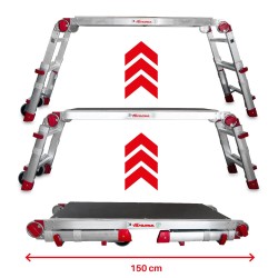 Plataforma de trabajo profesional PLAT regulable en altura | Faraone