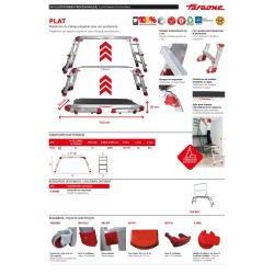 Plataforma de trabajo profesional PLAT regulable en altura | Faraone
