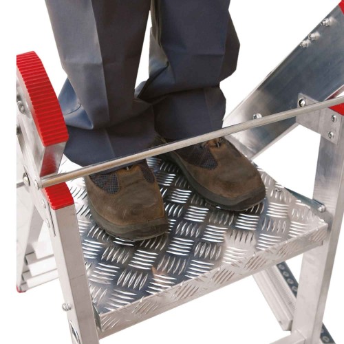 Taburete profesional CM de aluminio para industria | Faraone