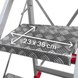Taburete profesional SGP de alta seguridad en aluminio | Faraone