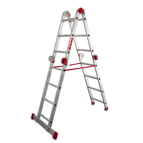 Escalera articulada multiuso EA614 de aluminio | Faraone