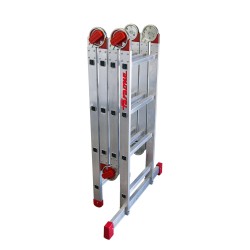 Escalera articulada multiuso EA614 de aluminio | Faraone
