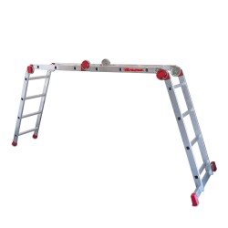 Escalera articulada multiuso EA614 de aluminio | Faraone