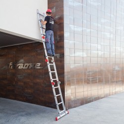 Escalera articulada multiuso EA614 de aluminio | Faraone