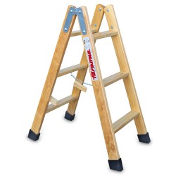 Escalera doble subida de madera LD | Faraone