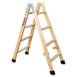 Escalera doble subida de madera LD | Faraone