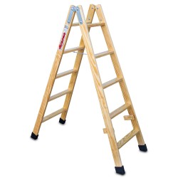 Escalera doble subida de madera LD | Faraone
