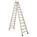 LD | Escalera doble subida de madera