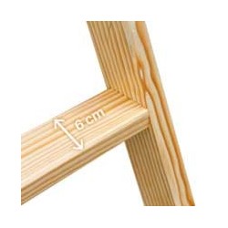 Escalera doble subida de madera LD | Faraone