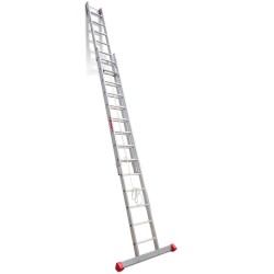 Escalera extensible aluminio EN200 con cuerda | Faraone