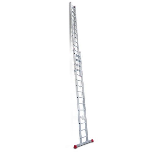 Escalera extensible aluminio EN200 con cuerda | Faraone