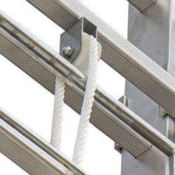 Escalera extensible aluminio EN200 con cuerda | Faraone