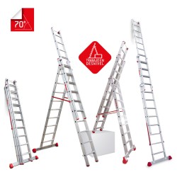 Escalera multiuso aluminio 3 tramos EN1500 | Faraone
