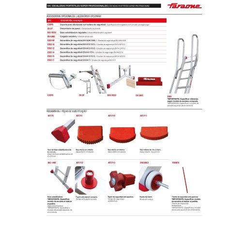 Escalera multiuso aluminio EN1400 profesional | Faraone