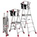 PLS | Escalera con amplia plataforma y altura regulable
