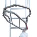 SVS1 | Escalera vertical de seguridad con jaula y descansillo
