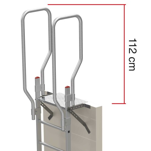Escalera vertical de seguridad SVS0 sin jaula  Altillos y entreplantas