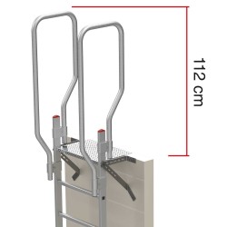 Escalera vertical de seguridad SVS0 sin jaula  Altillos y entreplantas