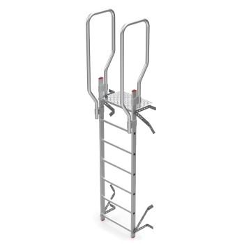 Escalera vertical de seguridad SVS0 sin jaula  Altillos y entreplantas