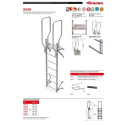 Escalera vertical de seguridad SVS0 sin jaula  Altillos y entreplantas