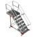 SB-T | Escalera con plataforma y cuatro ruedas