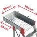SB45 | Escalera de aluminio con plataforma y vuelo
