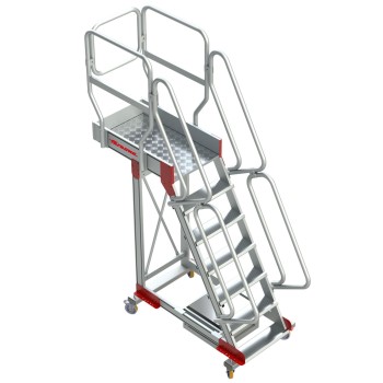 Escalera móvil SB60 con plataforma y voladizo 60° | Faraone