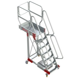 Escalera móvil SB60 con plataforma y voladizo 60° | Faraone