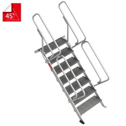 Escalera fija SG-T de tramex para entreplantas 45° | Faraone