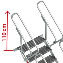Escalera fija SG-T de tramex para entreplantas 45° | Faraone