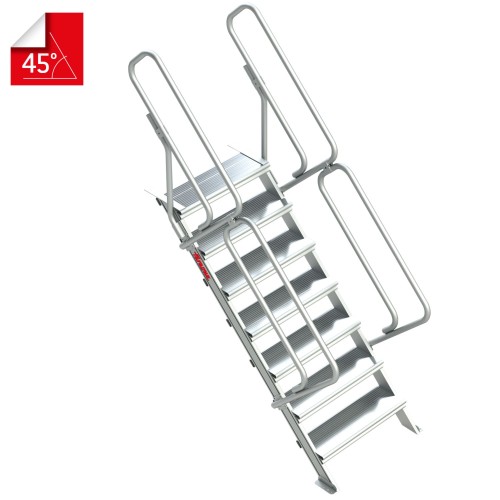 Escalera fija SG45 para entreplantas y altillos 45° | Faraone