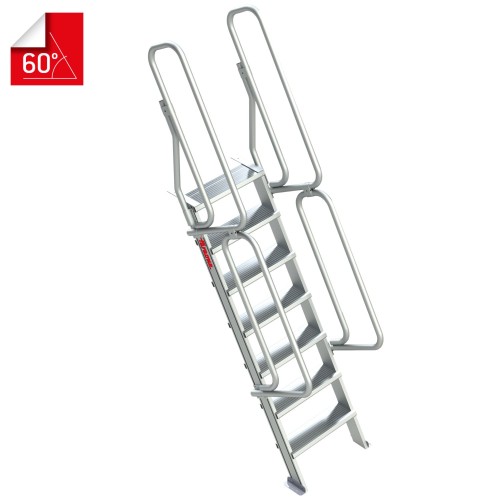 Escalera fija SG60 para entreplantas y altillos 60° | Faraone