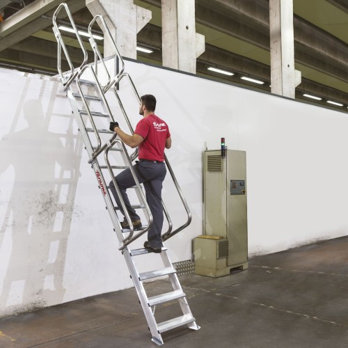 Escalera fija SG60 para entreplantas y altillos 60° | Faraone
